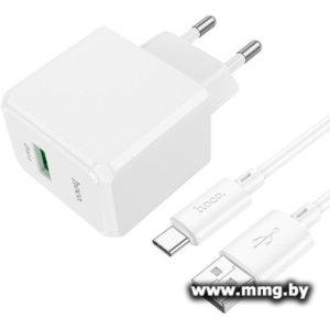 Зарядное устройство Hoco CS12A USB Type-C (белый)