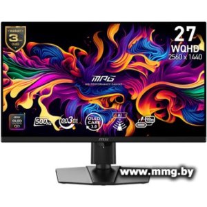 Купить MSI MPG 271QR QD-OLED X50 (9S6-3CF49T-011) в Минске, доставка по Беларуси
