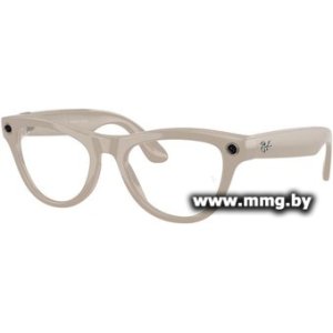 Умные очки Ray-Ban Meta Skyler RW4010 (серый глянцевый/прозрачный/синий)