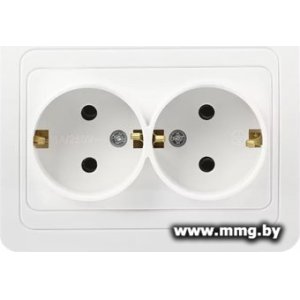 Розетка SmartBuy Марс SBE-02w-16-S2-Z-c