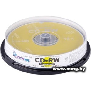 Диск CD-RW SmartBuy 700Mb 12x SBCD-RW10