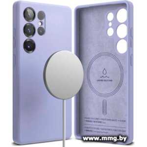 Чехол RINGKE SILICONE MAGNETIC для Galaxy S25 Ultra LAVENDER