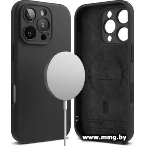 Чехол Ringke Silicone Magnetic Magsafe для iPhone 16 Pro Max Black