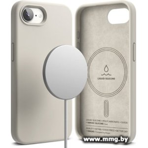 Чехол Ringke Silicone Magnetic для iPhone 17e/16e (Stone)