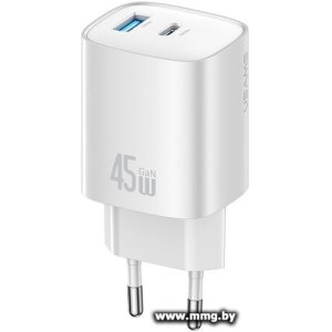Зарядное устройство Usams CC290 T66 45W GaN (белый) (CC290TC03)