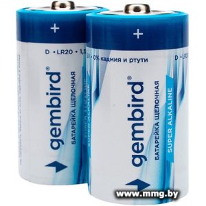 Батарейка Gembird GB-LR20-2F (D)