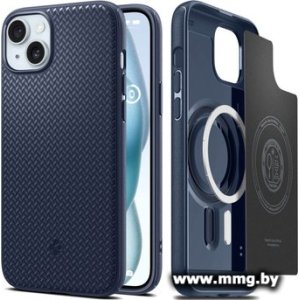 Чехол Spigen Mag Armor (MagFit) для iPhone 15 ACS06816 (темно-синий)