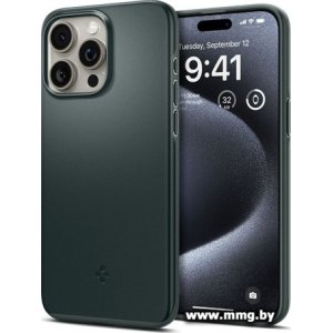 Чехол Spigen Thin Fit для iPhone 15 Pro ACS06690 (зеленый)