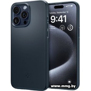 Чехол Spigen Thin Fit для iPhone 15 Pro ACS06688 (темно-синий)
