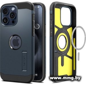 Чехол Spigen Tough Armor (MagFit) для iPhone 15 Pro ACS06734 (темно-синий)