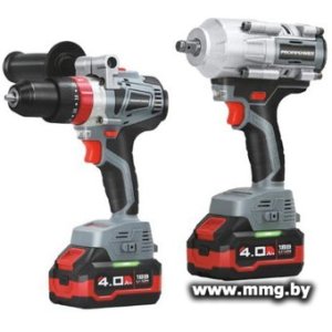 Profipower ProfiSet-2С18 E0221 (шуруповерт, гайковерт, 2 АКБ, кейс)