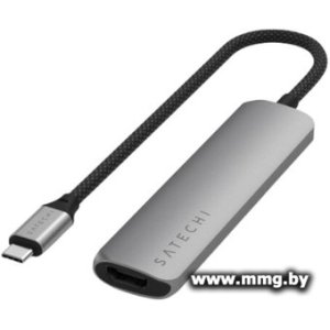 Док-станция Satechi 4-in-1 USB-C Slim ST-P4SM (серый)