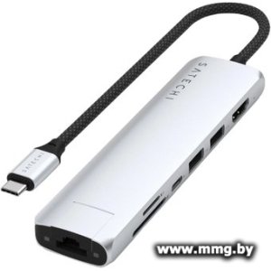 Док-станция Satechi 7-in-1 USB-C Slim ST-P7SS (серебристый)