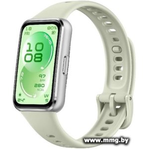 Huawei Band 11 (серебристый алюминиевый корпус, с зеленым силиконовым ремешком, международная версия) 55020ELC