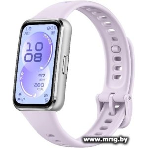 Huawei Band 11 (серебристый алюминиевый корпус, с сиреневым силиконовым ремешком, международная версия) 55020GVB