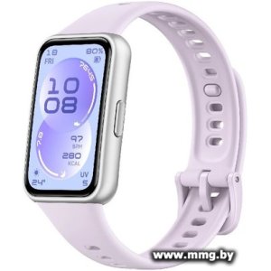 Huawei Band 11 (серебристый полимерный корпус, с сиреневым силиконовым ремешком, международная версия) 55020GVE