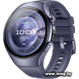 Huawei Watch 5 46 мм (фиолетовый, с фиолетовым силиконовым ремешком, международная версия) 55020evl