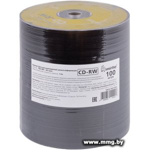 Купить Диск CD-RW SmartBuy 4.7Gb 4x SBCD-RW100S (100 шт.) в Минске, доставка по Беларуси