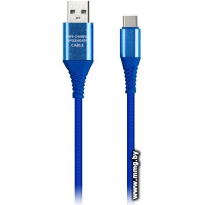 Кабель SmartBuy iK-3112ERG USB Type-C - USB Type-A (1 м, синий)