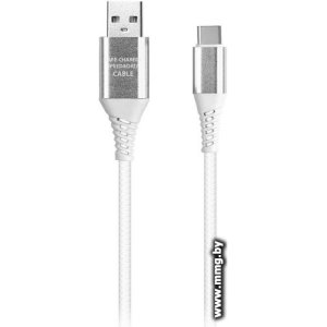 Кабель SmartBuy iK-3112ERG USB Type-C - USB Type-A (1 м, белый)