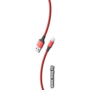 Кабель SmartBuy iK-522-S14rb USB Type-A - Lightning (2 м, красный/черный)