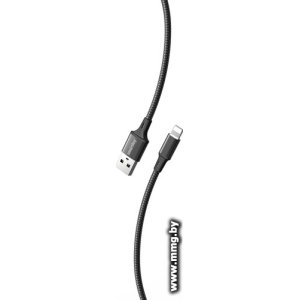 Кабель SmartBuy iK-522-S14b USB Type-A - Lightning (2 м, черный)