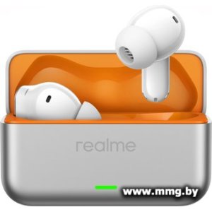 Realme Buds T500 Pro (белый/серебристый)