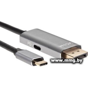 Кабель VCOM CU480MCPD-1.8M USB Type-A - DisplayPort (1.8 м, черный)