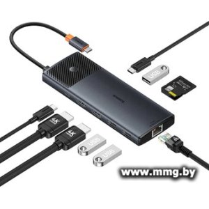 Док-станция Baseus Metal Gleam Series II 10-in1 USB Hub B00061800123-00