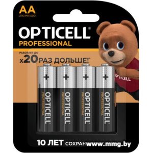 Купить Батарейка OPTICELL PROFESSIONAL AA (4 шт) 5052001 в Минске, доставка по Беларуси