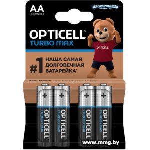Купить Батарейка Opticell Turbo Max AA (4 шт) 6053003 в Минске, доставка по Беларуси
