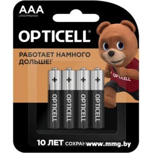 Купить Батарейка OPTICELL BASIC AAA (4 шт) 6051002 в Минске, доставка по Беларуси