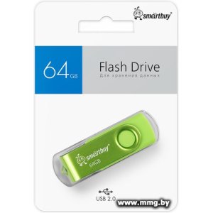 64GB SmartBuy Twist (зелёный) (SB064GB2TWAG)