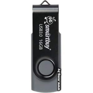 Купить 16GB SmartBuy Twist SB016GB3TWK (черный/серый) в Минске, доставка по Беларуси