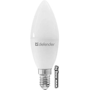 Лампа светодиодная Defender C37-12W-840-E14 (95127)