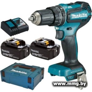 Makita DHP485RTJ (с 2-мя АКБ 5 Ач, кейс)
