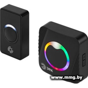 Беспроводной дверной звонок ЭРА Polycolor C100 (черный)