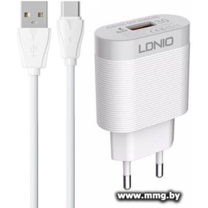 Зарядное устройство LDNIO A303Q Type-C (белый)