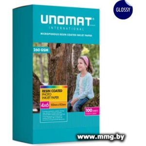Фотобумага UNOMAT Inkjet Photo Paper 4x6 Glossy 4х6" 260 гр/м2 100 л UNM-PP-4X6-GL