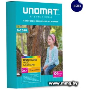 Фотобумага UNOMAT Inkjet Photo Paper 5x7 Lustre 260 5х7" 260 гр/м2 100 л UNM-PP-5X7