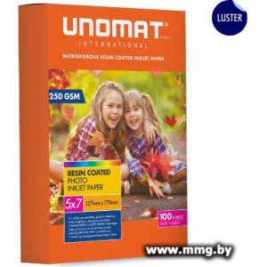 Фотобумага UNOMAT Inkjet Photo Paper 5x7 Lustre 5х7" 250 гр/м2 100 л UNM-PP-5X7-LR