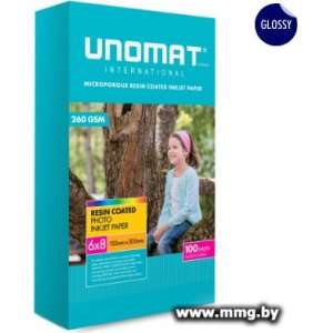Фотобумага UNOMAT Inkjet Photo Paper 6x8 Glossy 6х8" 260 гр/м2 100 л UNM-PP-6X8-GL