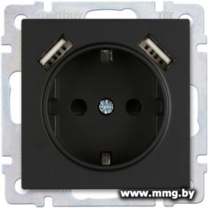 Розетка SmartBuy Нептун SBE-05b-16-S1-USB