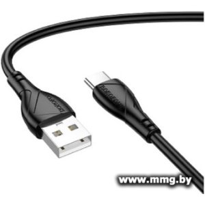 Кабель Borofone BX121 USB Type-A - USB Type-C (1 м, черный)