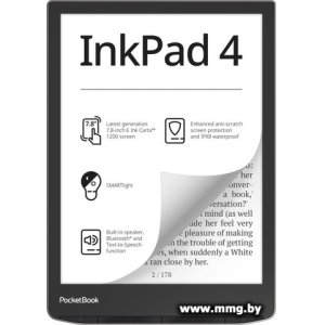 PocketBook 743G InkPad 4 (черный/серебристый) (PB743G-U-СIS)