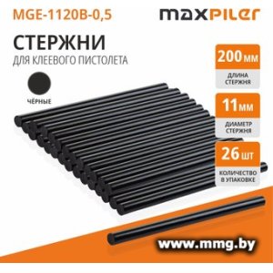 Клеевые стержни MaxPiler MGE-1120B-0.5 (26 шт, черный)
