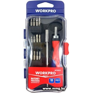 Набор отвертка с битами Workpro WP200516 (18 предметов)