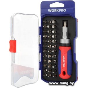 Набор отвертка с битами Workpro WP200517 (38 предметов)