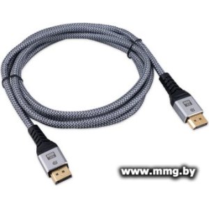 Кабель Cablexpert CCP-DP16K-2M DisplayPort - DisplayPort (2 м, серый)