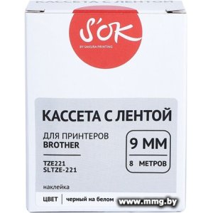 Кассета с лентой S'OK Sakura Printing TZE221